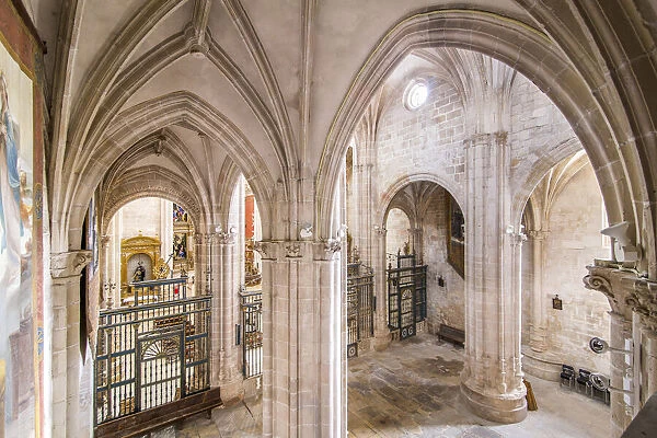 Spain, Castile and Leon, Burgos, La Vid, The central nave of the monastery