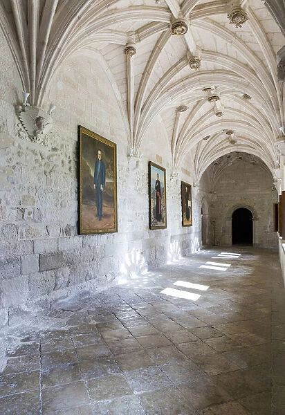 Spain, Castile and Leon, Burgos, La Vid, The cloister