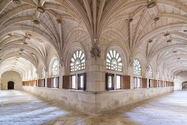 Spain, Castile and Leon, Burgos, La Vid, The cloister
