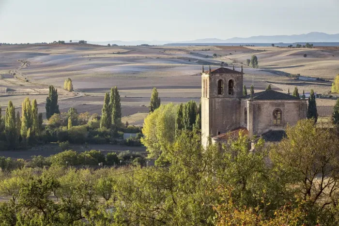 Framed Print : Spain, Castile and Leon, Burgos, Penaranda de Duero, Santa Anna church