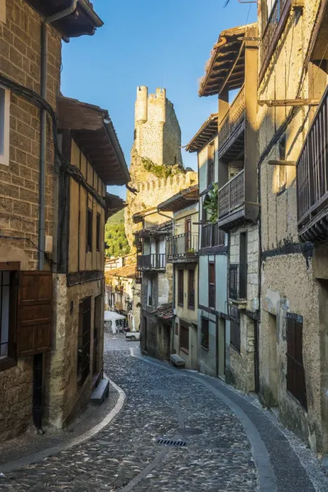 Framed Print : Spain, Castile and Leon, Frias. It is considered the smallest city in Spain Framed Print : Spain, Castile and Leon, Frias. It is considered the smallest city in Spain