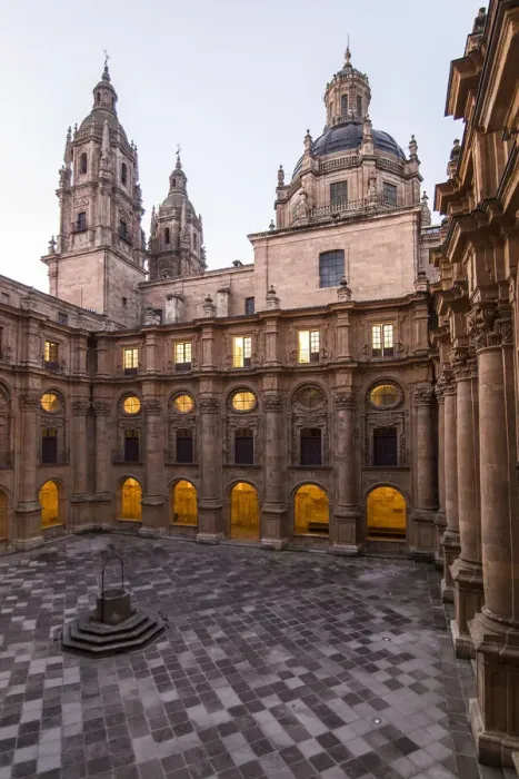 Framed Print : Spain, Castile and Leon, Salamanca, Pontifical University, The main cloister Framed Print : Spain, Castile and Leon, Salamanca, Pontifical University, The main cloister