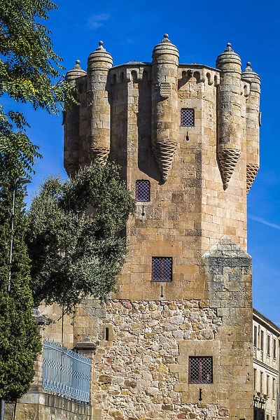 Spain, Castile and Leon, Salamanca, Plaza Colon, The Clavero Tower
