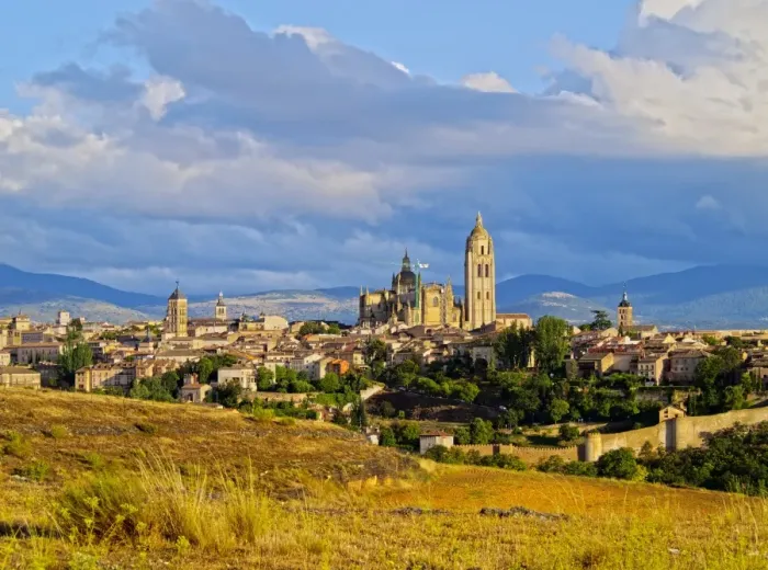 Framed Print : Spain, Castile and Leon, Segovia, View of the old town Framed Print : Spain, Castile and Leon, Segovia, View of the old town