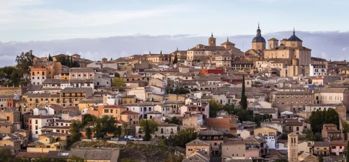 Framed Print : Spain, Castilla-La Mancaha, Toledo, View of old town from the