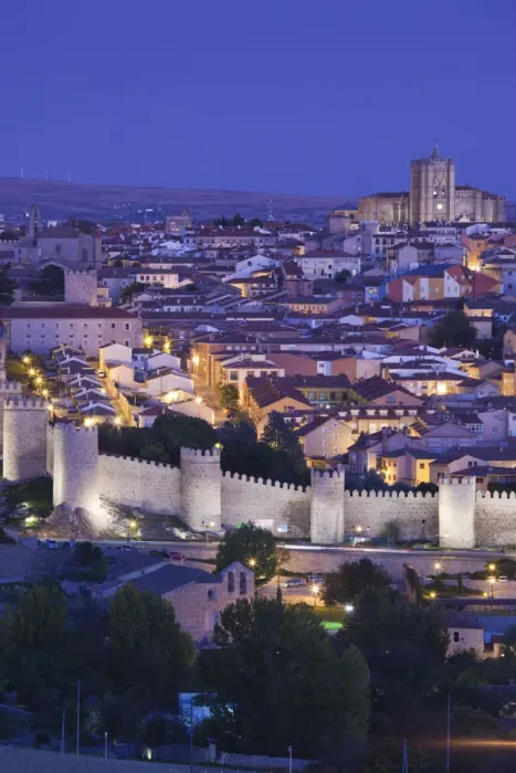 Framed Print : Spain, Castilla y Leon Region, Avila Province, Avila, Las Murallas, town walls, elevated Framed Print : Spain, Castilla y Leon Region, Avila Province, Avila, Las Murallas, town walls, elevated