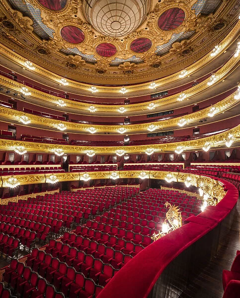 Spain, Catalonia, Barcelona, Liceu, The main concert hall