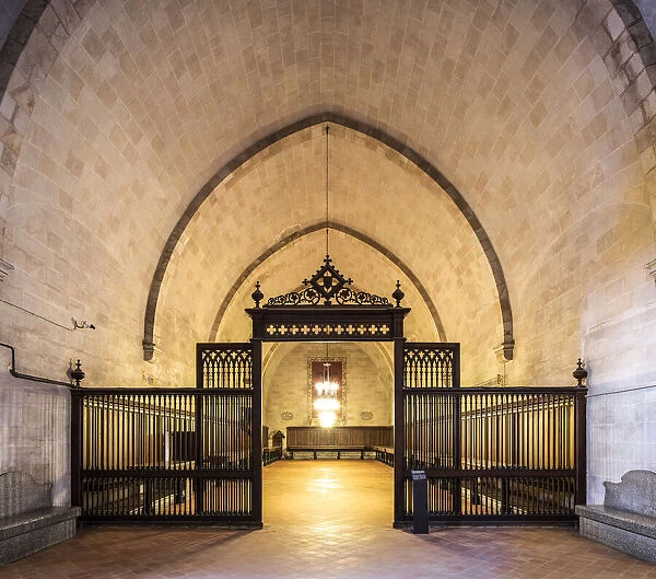Spain, Catalonia, Barcelona, Pedralbes Monastery, The refectory