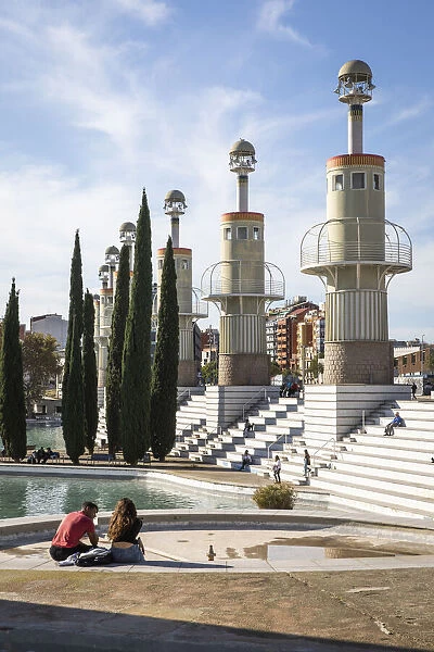 Spain, Catalonia, Barcelona, Sants, Parque de l Espanya Industrial