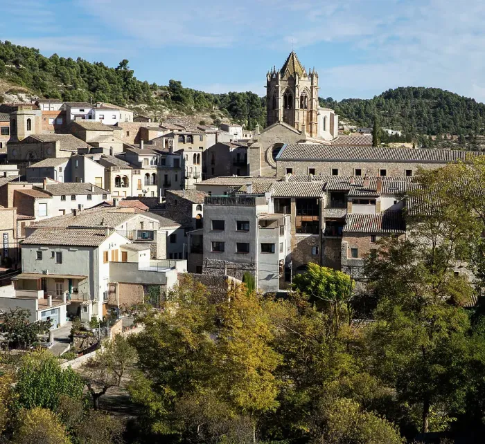 Framed Print : Spain, Catalonia, Lerida, Vallbona de les Monges, Frontal view of the monastery Framed Print : Spain, Catalonia, Lerida, Vallbona de les Monges, Frontal view of the monastery
