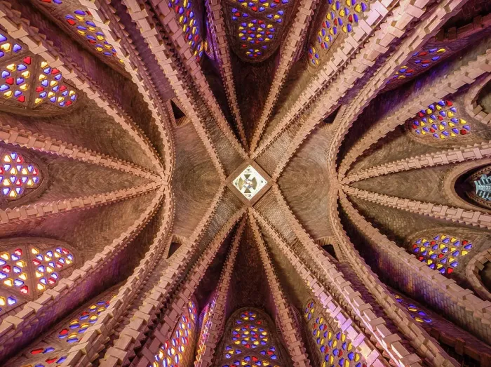 Framed Print : Spain, Catalonia, Tarragona, Montferri, Ceiling of the modernist Montferri sanctuary Framed Print : Spain, Catalonia, Tarragona, Montferri, Ceiling of the modernist Montferri sanctuary