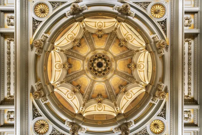 Framed Print : Spain, Comunidad de Madrid, The dome of the Ballroom inside the Circle of Fine Arts Framed Print : Spain, Comunidad de Madrid, The dome of the Ballroom inside the Circle of Fine Arts