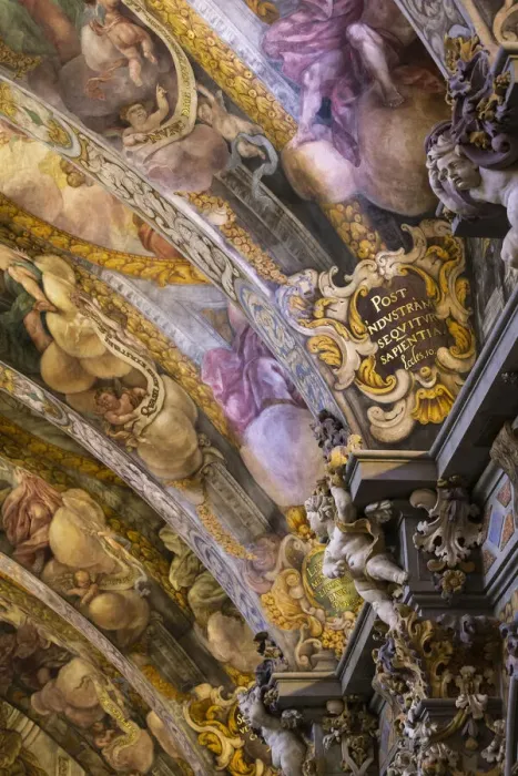 Framed Print : Spain, Comunidad Valenciana, Valencia, Details of the frescos in the vault of St Nicholas Framed Print : Spain, Comunidad Valenciana, Valencia, Details of the frescos in the vault of St Nicholas