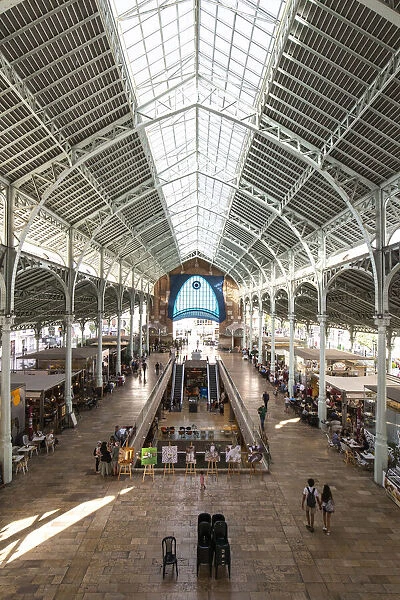 Spain, Comunidad Valenciana, Valencia, The interior of Colons market