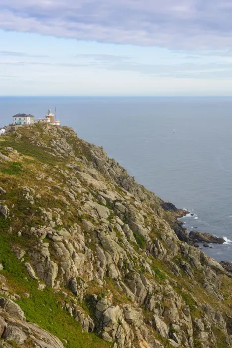 Framed Print : Spain, Galicia, Finisterre, Finisterre lighthouse