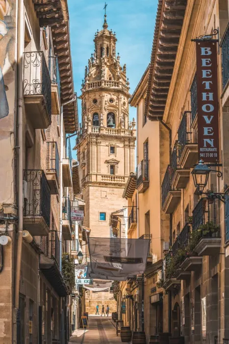 Framed Print : Spain, La Rioja, Haro. Church of Santo Tomas in the old town
