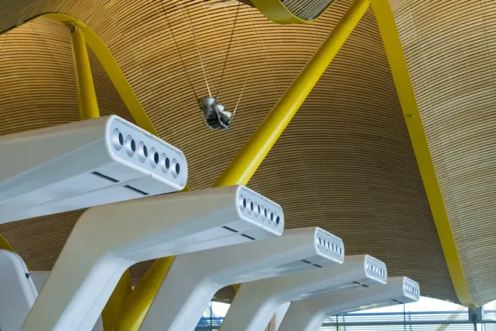 Framed Print : Spain, Madrid, Adolfo Suarez Madrid-Barajas Airport, international terminal architectural Framed Print : Spain, Madrid, Adolfo Suarez Madrid-Barajas Airport, international terminal architectural