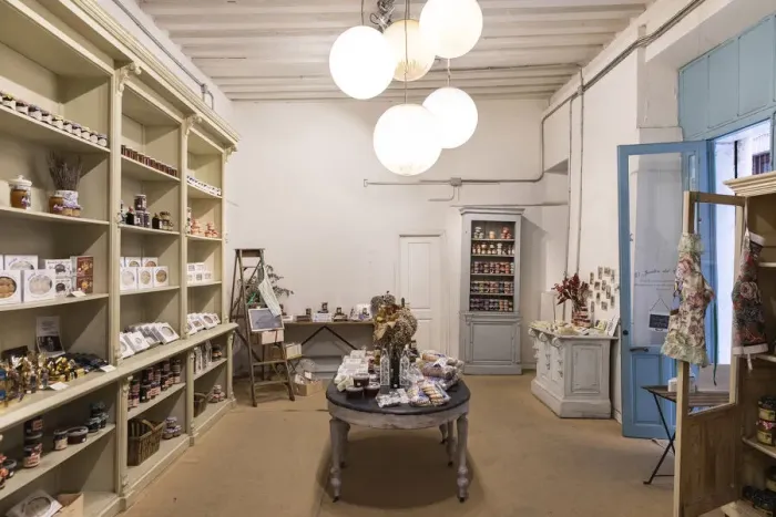 Framed Print : Spain, Madrid, El Jardin del Convento, Interior of a shop of products made in monasteries Framed Print : Spain, Madrid, El Jardin del Convento, Interior of a shop of products made in monasteries
