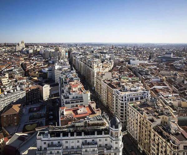 Spain, Madrid, Hotel Riu, Panoramic terrace