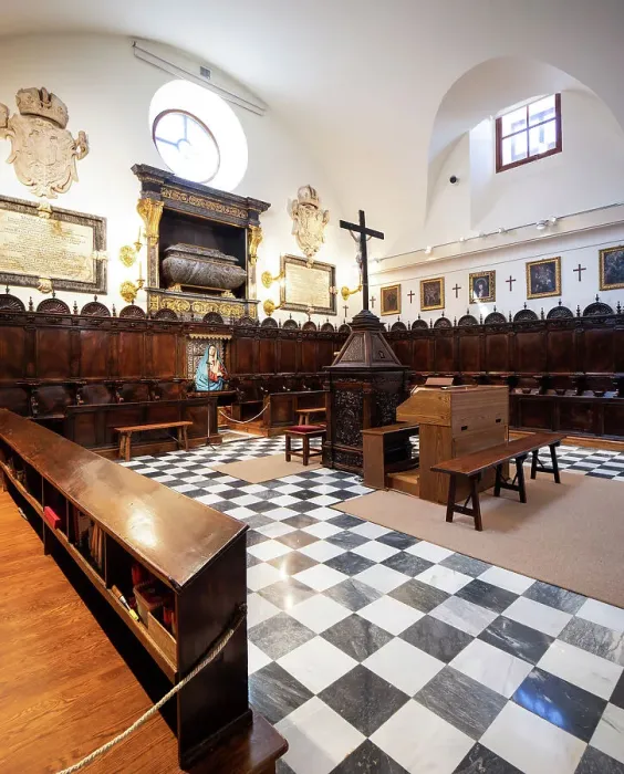Framed Print : Spain, Madrid, Las Descalzas Reales, The choir room Framed Print : Spain, Madrid, Las Descalzas Reales, The choir room