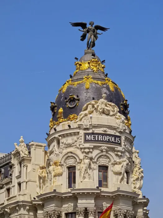 Framed Print : Spain, Madrid, The Metropolis Building Framed Print : Spain, Madrid, The Metropolis Building