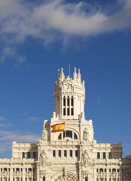 Spain, Madrid. Plaza de Cibeles, town hall building
