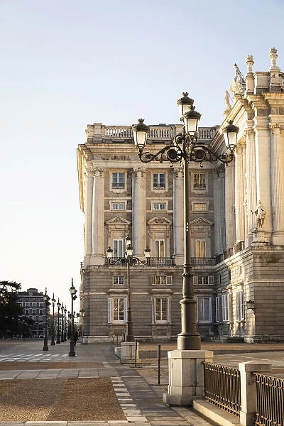 Spain, Madrid, Royal Palace, The eastern facade of the Royal Palace