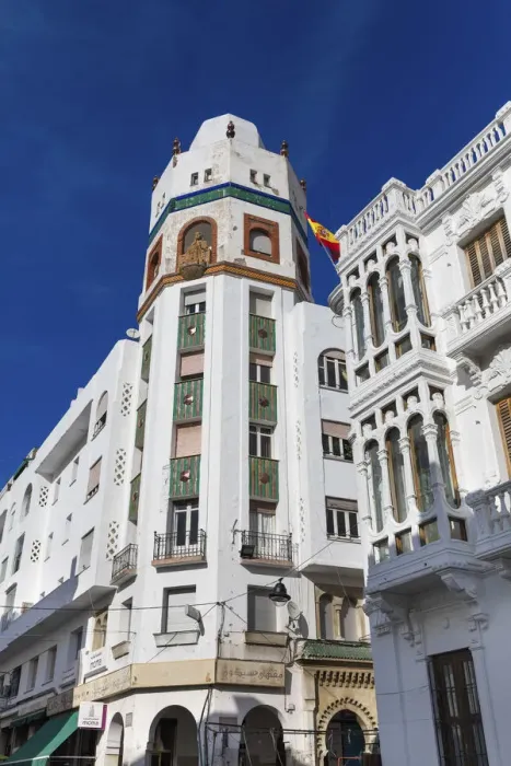 Framed Print : Spanish colonial architecture, Tetouan, Morocco