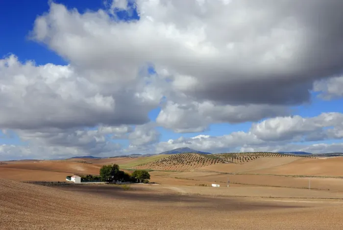 Framed Print : Spanish farm near Jaen. Andalucia, Spain Framed Print : Spanish farm near Jaen. Andalucia, Spain