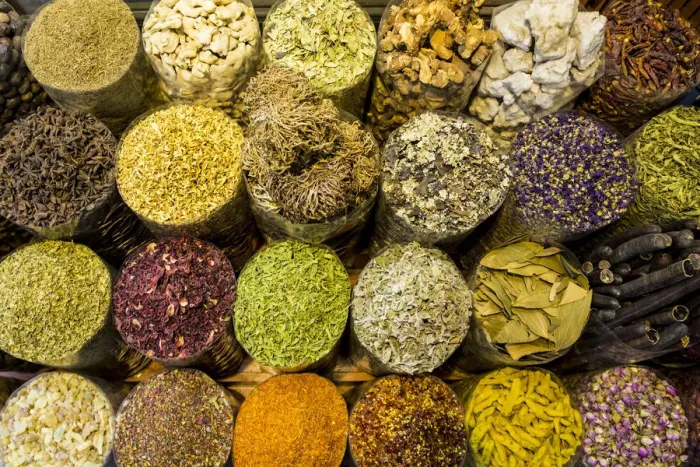 Framed Print : Spices at the Deira Souk, Dubai, United Arab Emirates