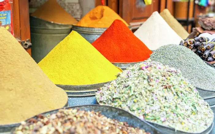 Framed Print : Spices and herbs for sale in the street markets of Marrakesh, Morocco Framed Print : Spices and herbs for sale in the street markets of Marrakesh, Morocco