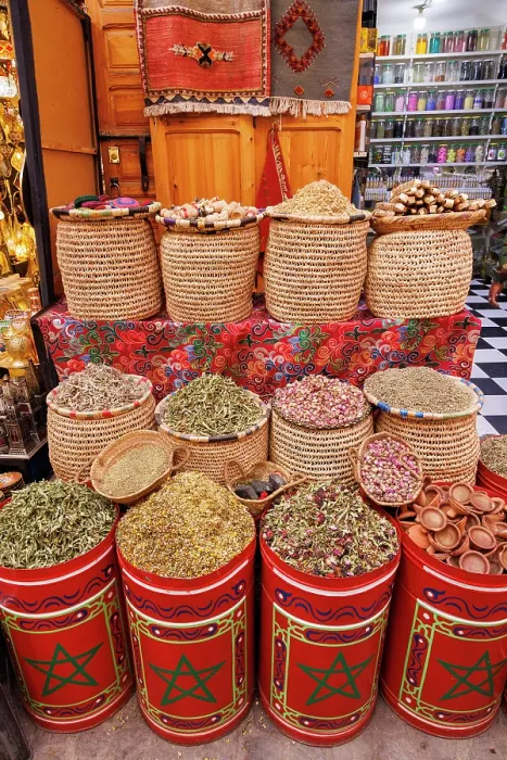 Framed Print : Spices for sale, spice market, Marrakech, Morocco Framed Print : Spices for sale, spice market, Marrakech, Morocco
