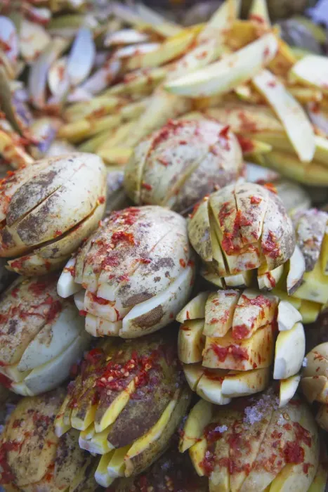 Framed Print : Spicy vegetables at market, Phnom Penh, Cambodia