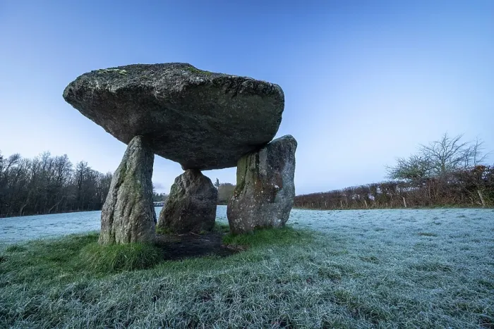 Framed Print : Spinsters Rock, a Neolithic Dolmen near Chagford in Dartmoor National Park, Devon, England. Winter (February) 2025 Framed Print : Spinsters Rock, a Neolithic Dolmen near Chagford in Dartmoor National Park, Devon, England. Winter (February) 2025