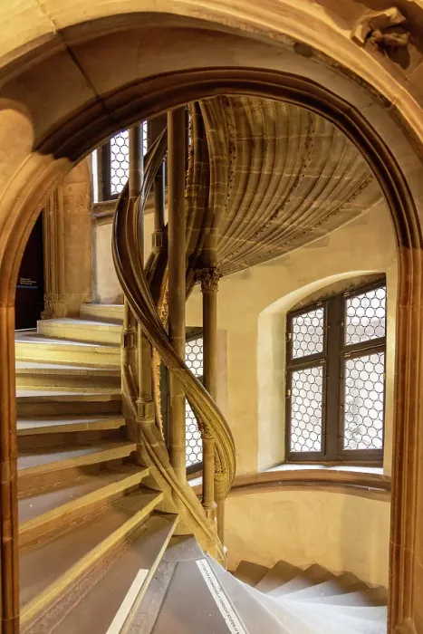 Framed Print : Spiral staircase in the Alsatian museum, Strasbourg, Alsace, Bas-Rhin, France Framed Print : Spiral staircase in the Alsatian museum, Strasbourg, Alsace, Bas-Rhin, France