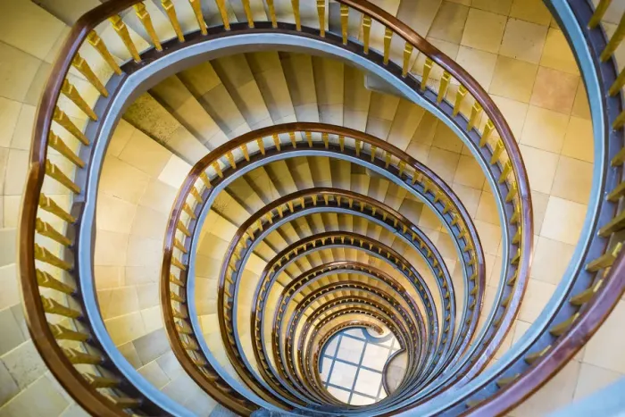 Framed Print : Spiral staircase inside Ballinhaus ( Meszberghof) office building built in 1924, Kontorhausviertel, Hamburg Altstadt, Hamburg, Germany Framed Print : Spiral staircase inside Ballinhaus ( Meszberghof) office building built in 1924, Kontorhausviertel, Hamburg Altstadt, Hamburg, Germany