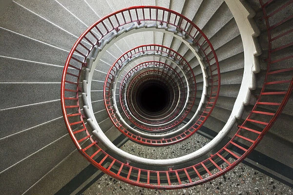 Spiral Staircase in the Neboticnik building Ljubljana, Slovenia