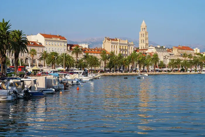 Framed Print : Split Old Town, Split, Dalmatian Coast, Adriatic Sea, Croatia