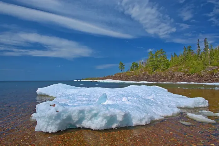 Framed Print : Spring ice on Lake Superior Lake Superior Provincial Park, Ontario, Canada Framed Print : Spring ice on Lake Superior Lake Superior Provincial Park, Ontario, Canada