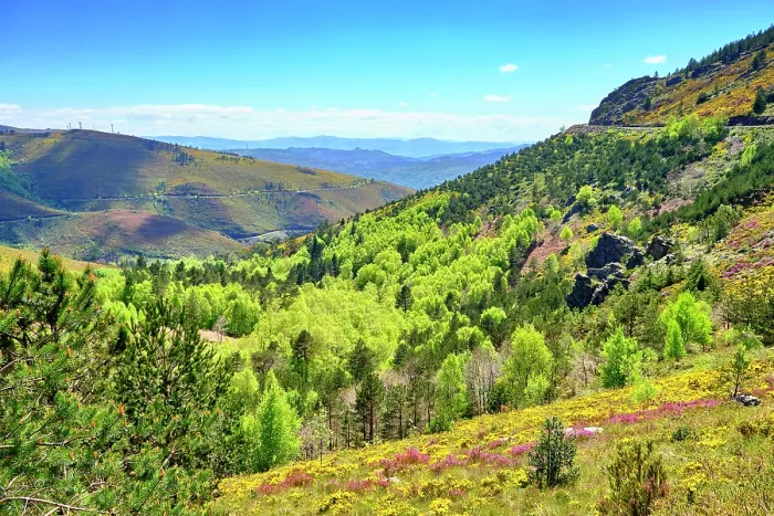 Framed Print : Spring at the Mar£o mountain range. Trás-os-Montes, Portugal Framed Print : Spring at the Mar£o mountain range. Trás-os-Montes, Portugal