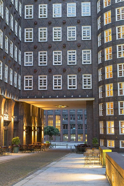 Sprinkenhof building in Kontorhausviertel area (UNESCO World Heritage Site), Hamburg