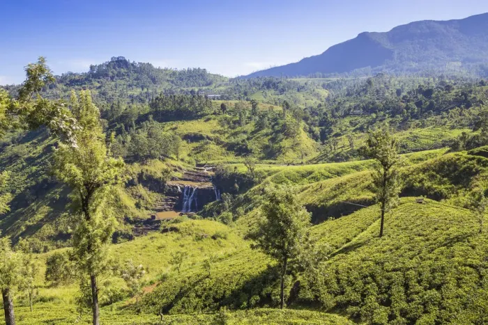 Framed Print : Sri Lanka, Nuwara Eliya, St Clair Waterfall Framed Print : Sri Lanka, Nuwara Eliya, St Clair Waterfall