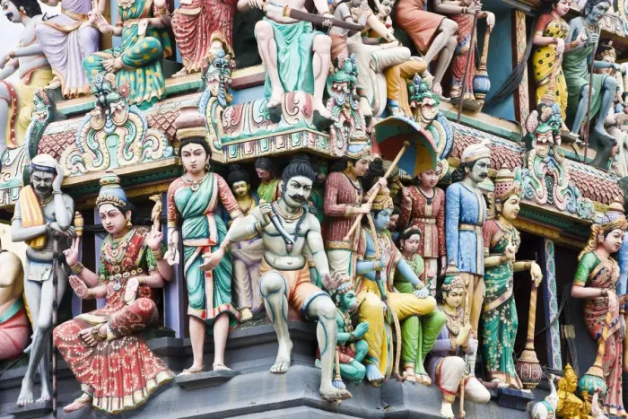 Framed Print : Sri Mariamman Hindu Temple, Chinatown, Singapore