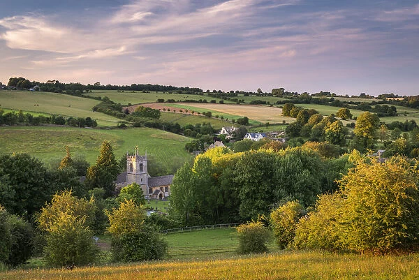 St Andrews Church in the Cotswolds village of Naunton, Gloucestershire, England
