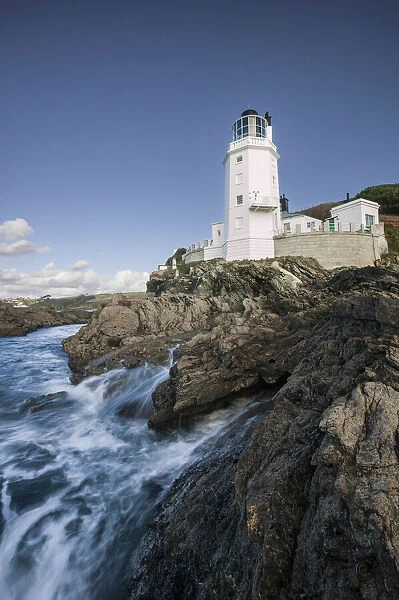 St. Anthonys Head Lighthouse, Roseland Peninsular, Falmouth, Cornwall, England, UK