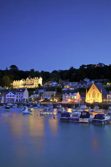 Framed Print : St. Aubins Harbour at Dusk, St. Aubin, Jersey, Channel Islands Framed Print : St. Aubins Harbour at Dusk, St. Aubin, Jersey, Channel Islands