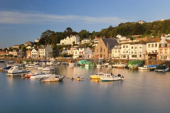 Framed Print : St Aubins Harbour, Jersey, Channel Islands, UK