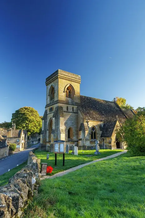 Framed Print : St Barnabas Church, Snowshill, Cotswolds, Gloucestershire, England