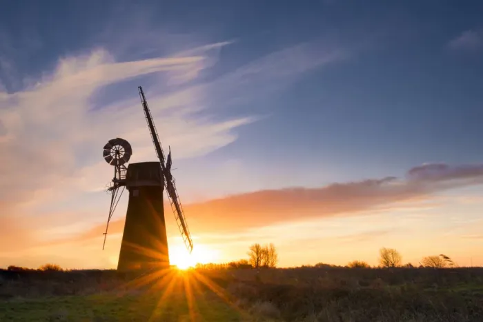 Framed Print : St. Benets Mill at Sunrise, Norfolk Broads National Park, Norfolk, England Framed Print : St. Benets Mill at Sunrise, Norfolk Broads National Park, Norfolk, England