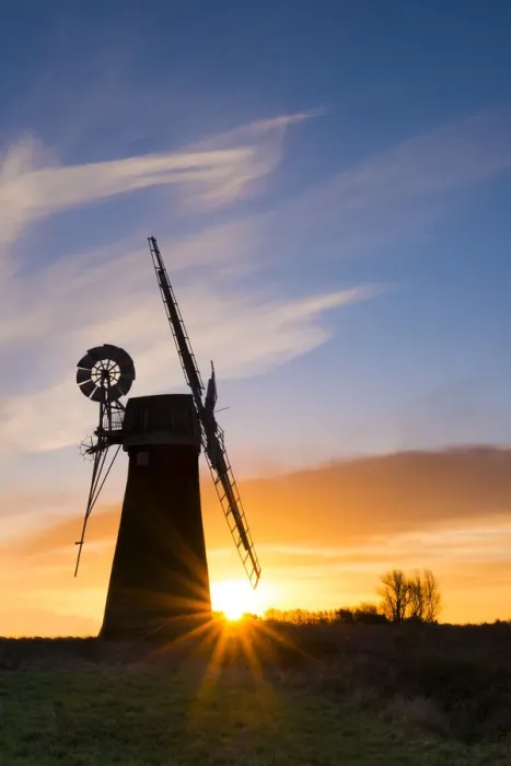 Framed Print : St. Benets Mill at Sunrise, Norfolk Broads National Park, Norfolk, England Framed Print : St. Benets Mill at Sunrise, Norfolk Broads National Park, Norfolk, England
